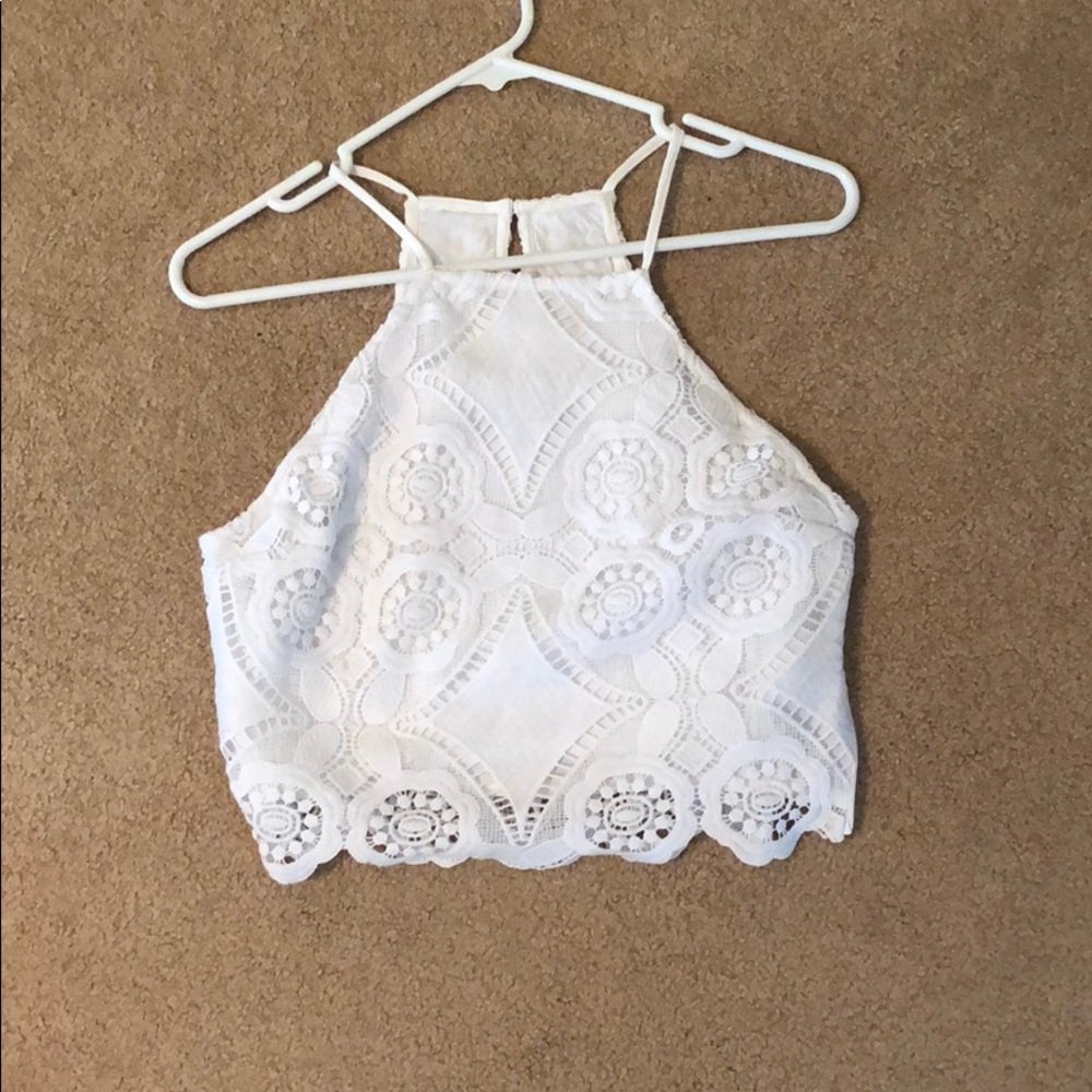 Abercrombie & Fitch Lace Crop Top